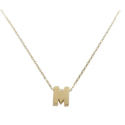 Afbeelding van Gouden ketting met M hanger