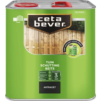 Afbeelding van Ceta Bever Schuttingbeits Transparant Antraciet Blanke lak &amp; Beits