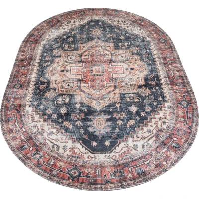 Afbeelding van Veer Carpets Vloerkleed Nora Rood Ovaal 160 x 230 cm