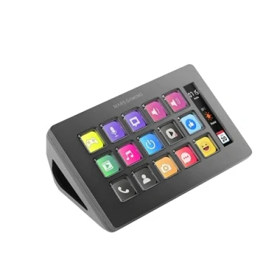 Afbeelding van MARSGAMING MSD ONE, Control Panel, 15 Aanpasbare LCD Toetsen, Vergroot Display, Besturingssoftware en Plug ins, Compact Panel met Ergonomisch Slank Ontwerp, Windows MacOS, Zwart