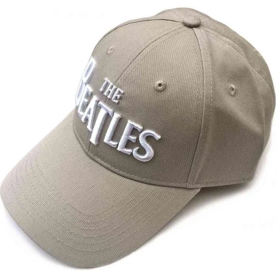 Afbeelding van The Beatles White Drop T Logo Baseball pet Creme