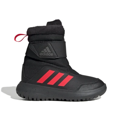 Afbeelding van adidas Performance Winterplay Unisex Snowboots voor kinderen, Maat: 31.5, Core black/solar red/iron metallic Textiel/ synthetisch