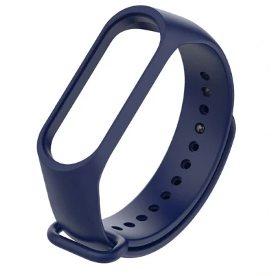 Afbeelding van Xiaomi Mi band 3 / 4 5 6 7 bandje OneColor Navy blauw
