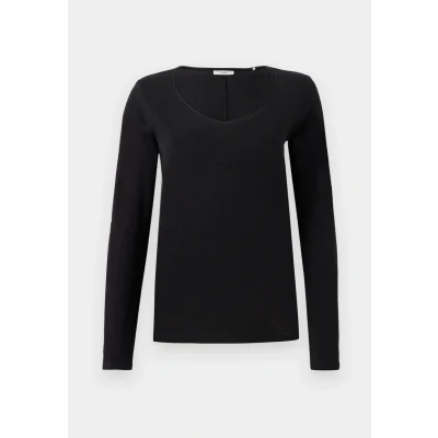 Afbeelding van Marc O&#039;Polo Denim Longsleeve Vneck Longsleeve, Dames, Maat: XXL, Black