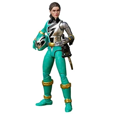 Afbeelding van Hasbro Power Rangers Dino Fury Green Ranger 15 cm Lightning Collection Actiefiguur Multicolours