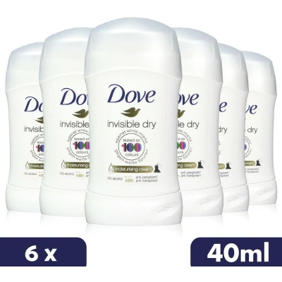 Afbeelding van 6x Dove Invisible Dry Deostick 40ml