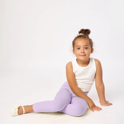 Afbeelding van Merry Style MS MS10 131 LE Meisjes 2Pack Leggings Sport Vrijetijdsbroek Lang Viscose Sporbroek Yogabroek Lichtviolet 122