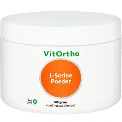 Afbeelding van VitOrtho L Serine poeder 200 gram Aminozuurpreparaat