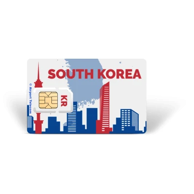 Afbeelding van Simkaart Zuid Korea Unlimited Data + Onbeperkt Locaal Bellen Prepaid Met Snel 4G/5G Internet En Op Reis In Azië Airport Telecom
