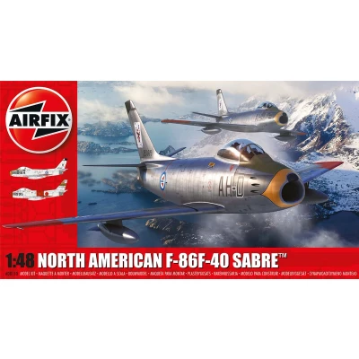 Afbeelding van 1:48 Airfix 08110 North American F 86F 40 Sabre Plastic Modelbouwpakket