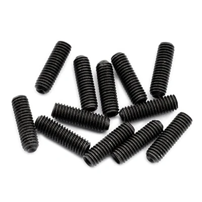 Afbeelding van Musiclily Pro Metrische M3X10mm Staal Zadel Hoogte Schroeven voor Import Strat Tele stijl Elektrische Gitaar Brug, Zwart(Set van 12)