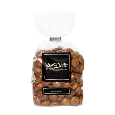 Afbeelding van Van Delft Appeltaart Kruidnoten Apple Pie Peppernuts pepernoten 225gr Chocolade