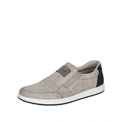 Afbeelding van Rieker heren slippers, grijs, 42 EU