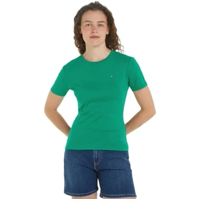 Afbeelding van Tommy Hilfiger NEW SLIM CODY Tshirt basic, Dames, Maat: XXS, Olympic green