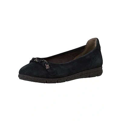 Afbeelding van Tamaris Comfort Ballerina&#039;s, Dames, Maat: 41, Navy Leer