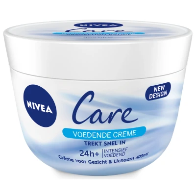 Afbeelding van NIVEA Care Bodycrème Crème Voor gezicht, handen en lichaam 24 uur lang intensieve voeding Voordeelverpakking: 3 x 200 ml