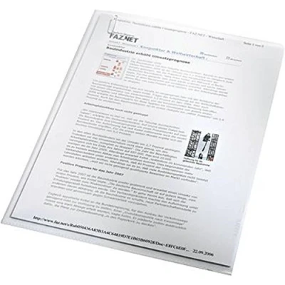 Afbeelding van LEITZ Premium transparante omslag, A4, PVC, geel, 0,15 mm