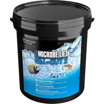 Afbeelding van Microbe Lift® Sili Out 2 Betrouwbare en effectieve silicaatverwijderaar. Verwijdert selectief silicaten, fosfaten andere verontreinigingen uit alle zee zoetwateraquaria. Inhoud 13700g.