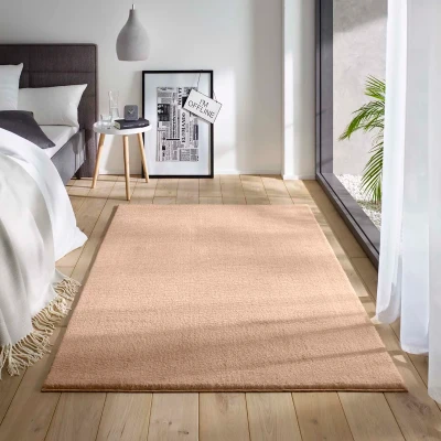 Afbeelding van Zacht Vloerkleed Loft Beige Wasbaar 30C 140x200 Cm