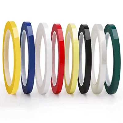 Afbeelding van WUDQIJI whiteboard plakband, 8 rollen, 3 mm x 66 m, tape, grafische kaart, zelfklevende kleuren, voor kunst, markering, handwerk (3 mm)