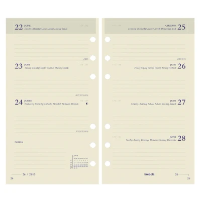 Afbeelding van AGENDAVULLING BREFAX 17 CALENDARIUM 1WEEK/2PAG 2010