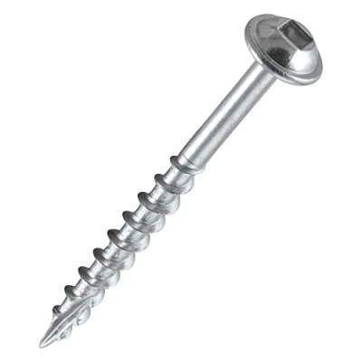 Afbeelding van Trend Zakgatschroeven voor naaldhout, 50 mm lang, 200 stuks, grove zelfsnijdende vierkante schroefschroeven met schroefdraad, PH/8 x 50/200C, zilver