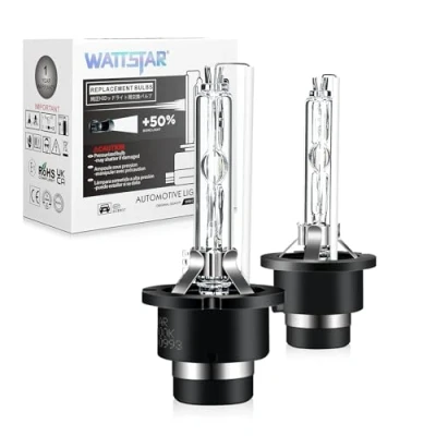Afbeelding van Wattstar Replacement Bulb, D2S 6000K,Headlight, OEM Quality, 35W HID Headlight, Xenon Bulbs (pack of 2)……