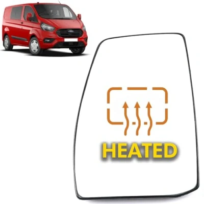 Afbeelding van ROBUUST Wing Spiegel Glas Verwarmd Links Passagierszijde voor Ford Transit Custom 2012 Vanaf BK2117K741BB 1766587