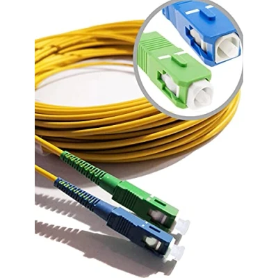 Afbeelding van Elfcam® Glasvezelkabel (optische kousenband), compatibel met SC/APC op SC/UPC, Free Box (30 m)