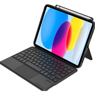 Afbeelding van Gecko Covers Keyboard Cover voor de Apple iPad 10,9 (2022) QWERTY met touch pad &amp; toetsenbord verlichting