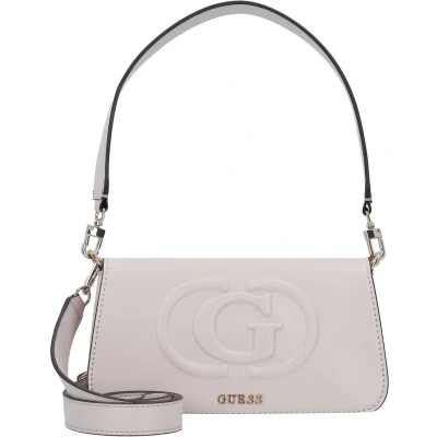 Afbeelding van Guess ECO Mietta FLAP Shoulder BAG Handtas, Dames, Maat: One Size, Weiß