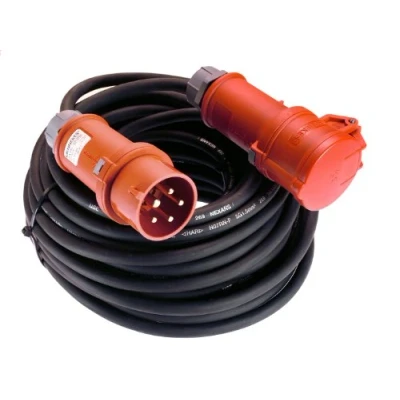 Afbeelding van AS Schwabe 61093 Stroom Verlengkabel 16 A Zwart 50.00 m H07RN F 5G 2,5 mm² Met fasewisselaar