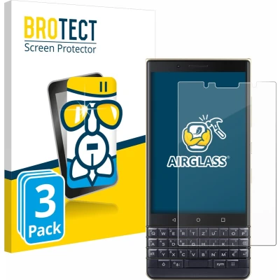 Afbeelding van BROTECT Glas Screen Protector voor BlackBerry Key2 LE (3 Stuks) Schermbeschermer [9H Hardheid, Beschermglas Folie niet Gehard Glas]