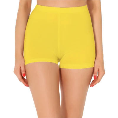 Afbeelding van Merry Style MS MS10 358 LE Dames Leggings Sport Vrijetijdsbroek Kort Katoen Sporbroek Yogabroek Geel XXL