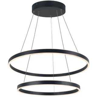Afbeelding van Slv one double pd dali up down indoor led pendelarmatuur zwart cct switch 3000 4000 k 1004767