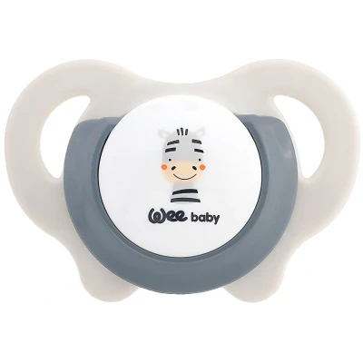 Afbeelding van Weebaby Safari Zebra No.3 18+ mnd Vlinder Siliconen Fopspeen MW080948
