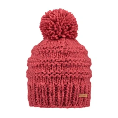 Afbeelding van Barts muts Jasmin met pompon rood