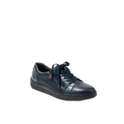 Afbeelding van Brede comfort veterschoenen met ritssluiting