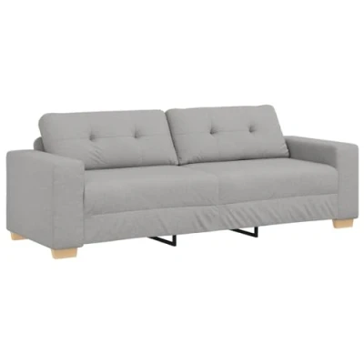 Afbeelding van vidaXL 3 Zits Sofa Cloud Grijs 180 cm Stof