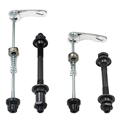 Afbeelding van QIQN snelspanner, MTB, holle as, set voorwiel en achterwiel, 1 voor racefiets mountainbike, zilver