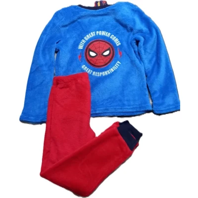 Afbeelding van Spiderman Coral fleece pyjama Huispak Kinderen Maat 122/128 8 jaar