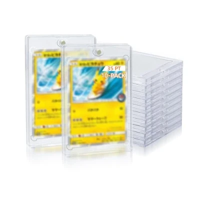 Afbeelding van Tolesum 10 stuks magnetische kaarthouder handelskaarthouder 35PT verzamelkaartenbescherming, UV bescherming, houder voor kaart, transparant, magnetisch, magie, MTG
