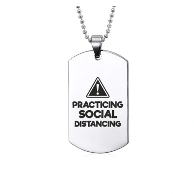 Afbeelding van Ketting RVS Practicing Social Distancing