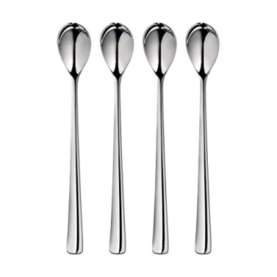 Afbeelding van Robert Welch Malvern Light Set van 4 theelepels met lange steel In geschenkdoos