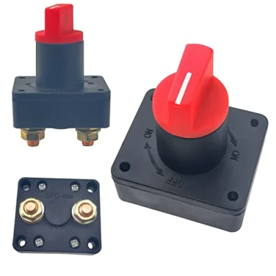 Afbeelding van GZhaimai Accuschakelaar, 2 stuks, scheidingsschakelaar, 12 V/60 V 300 A accu, Power Cut hoofdschakelaar, voor boot, marine, auto, motorfiets en offroad, vrachtwagen