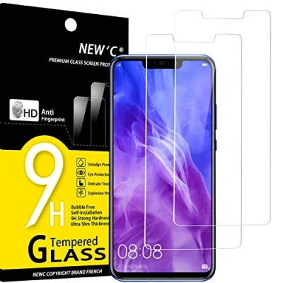Afbeelding van NEW&#039;C 2 Stuks, Screenprotector voor Huawei Nova 3, 3i, Gehard Glass Schermbeschermer Film 0.33 mm ultra transparant, resistent