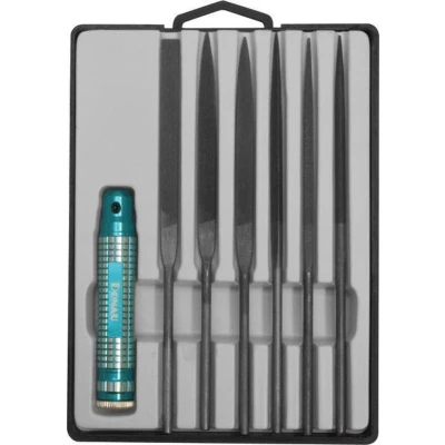 Afbeelding van Donau Elektronik M60 Profiline Needle Files Set 7 stuks met metalen houder Lengte 160 mm 1 stuk(s)