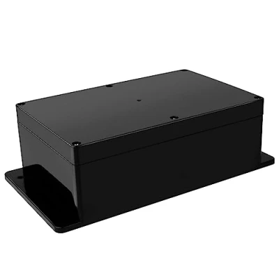 Afbeelding van Therlan aansluitdoos, zwart, waterdicht, IP65, ABS behuizing, elektronica, verdeeldoos, opbouw, buiten, 23 x 15 8,5 cm