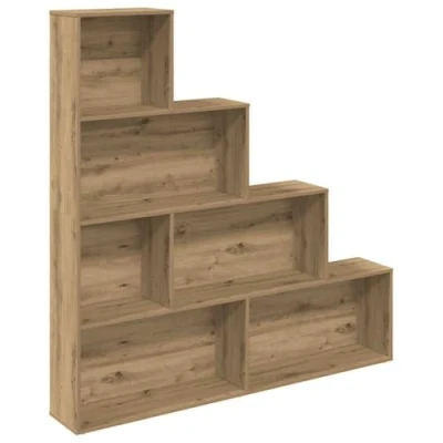 Afbeelding van vidaXL Boekenkast 157x24x160 cm bewerkt hout artisanaal eikenkleur