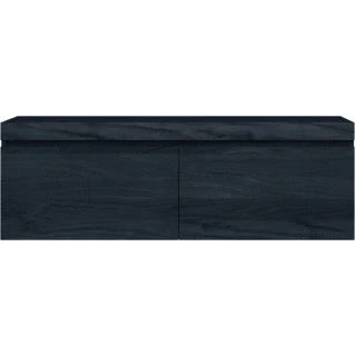 Afbeelding van Looox wooden drawer box 120cm 2 la eiken black wdb1200bl